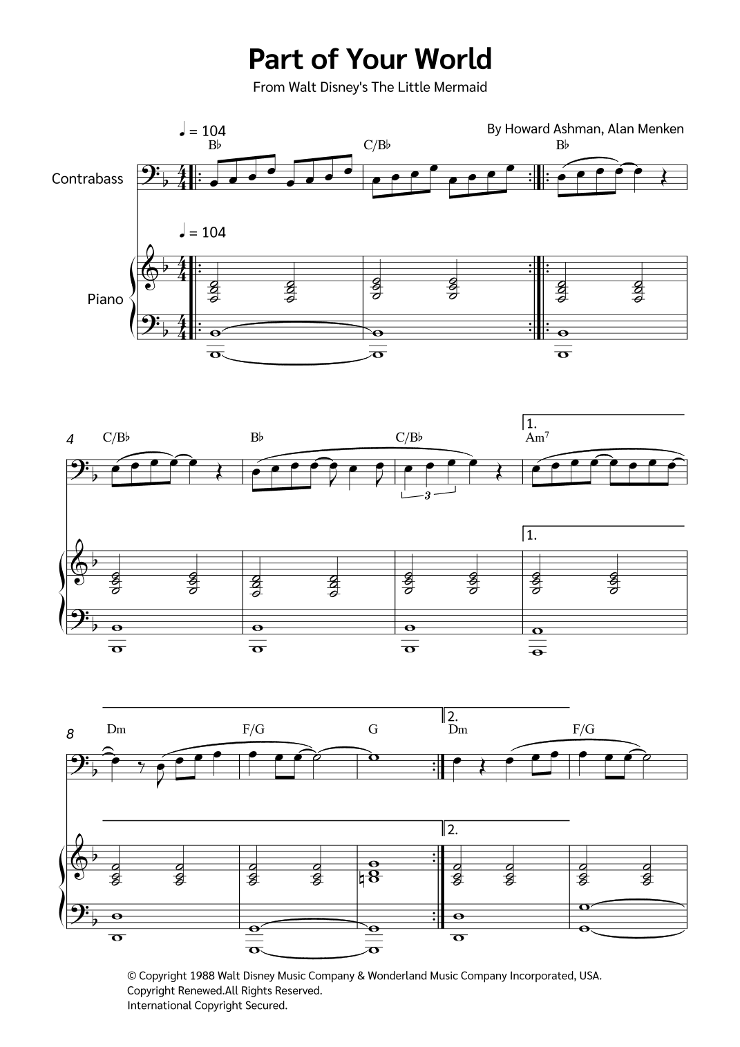 Part Of Your World (arr. Jackson Spindler)