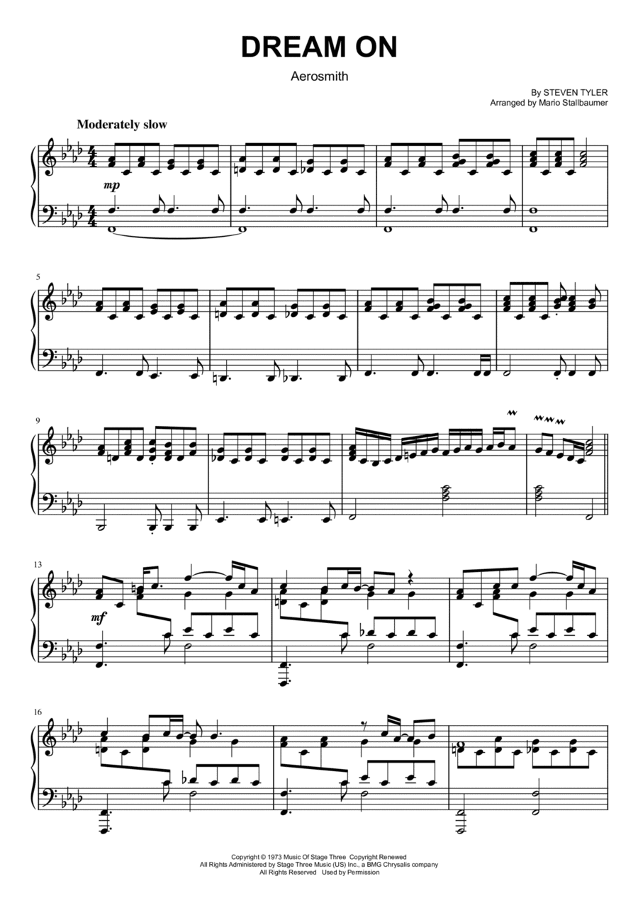 Dream On (arr. Mario Stallbaumer)