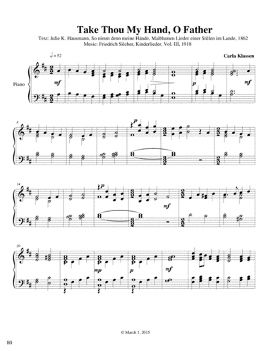 Take Thou My Hand, O Father (So nimm denn meine Hände) (arr. Carla Klassen)