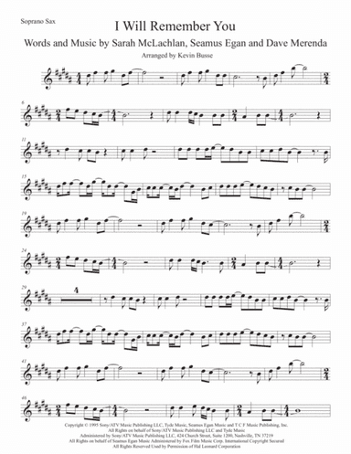 I Will Remember You (arr. Kevin Busse)