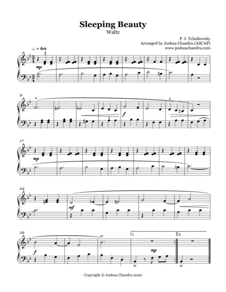 Waltz from Sleeping Beauty (arr. Joshua Chandra)