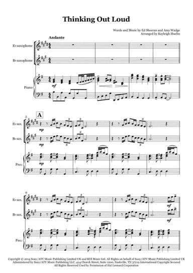 Thinking Out Loud (arr. Kayleigh Huelin)