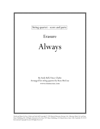 Always (arr. Ross McCrae)