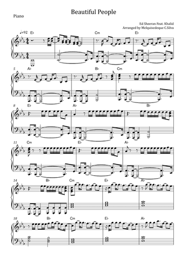 Beautiful People (arr. Melquisedeque C.Silva)
