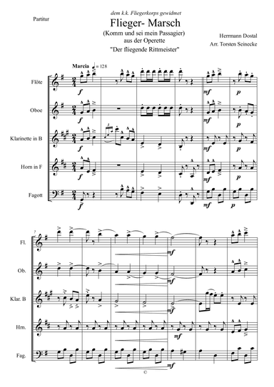 Fliegermarsch aus der Operette 'Der fliegende Rittmeister' (arr. Torsten Seinecke)