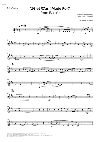 What Was I Made For? (arr. César Madeira)