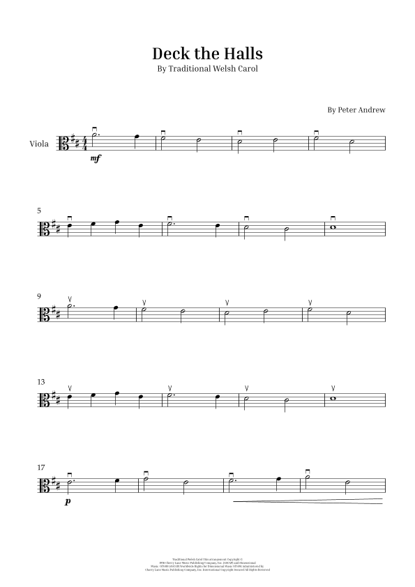 Deck the Halls (arr. Peter Andrew)