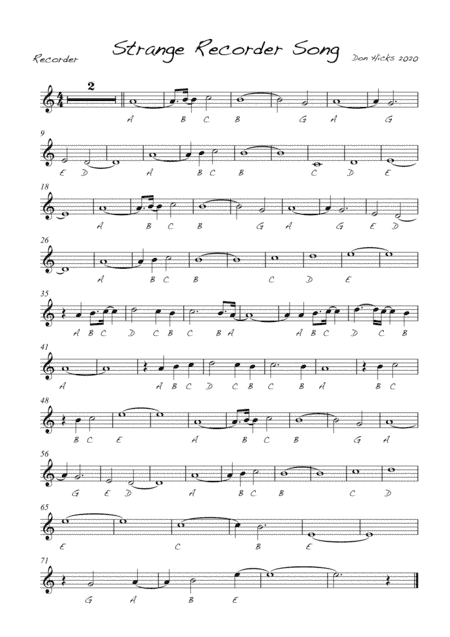 Strange Recorder Song