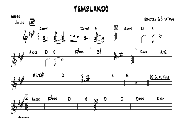 Temblando (arr. Mateo Aguilar)