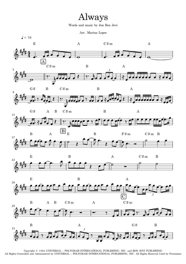 Always (arr. Marina Lopes)