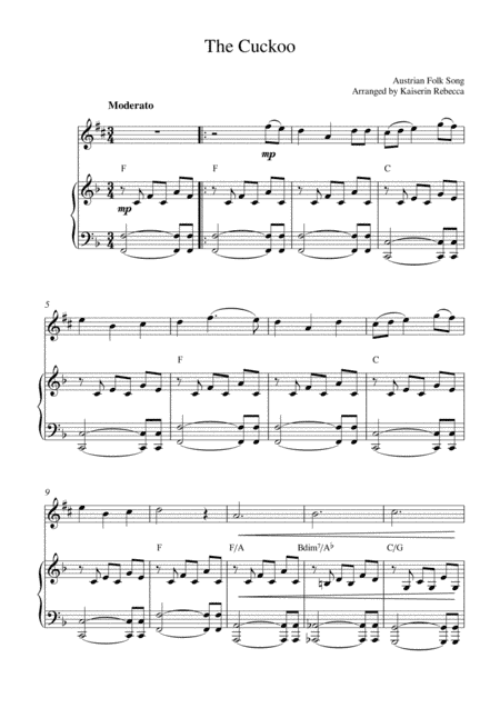 The Cuckoo (arr. Kaiserin Rebecca)