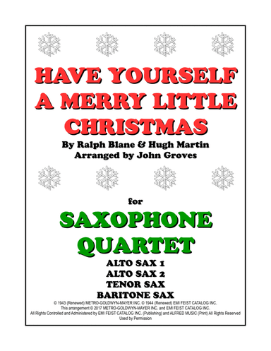 Have Yourself A Merry Little Christmas (arr. John Groves)