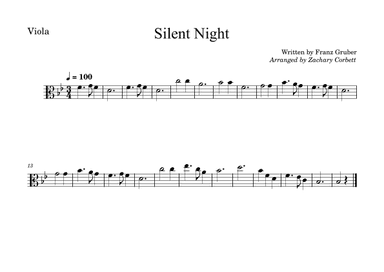 Silent Night (arr. Zachary Corbett)