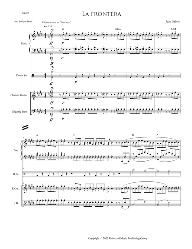 La Frontera (arr. Arr: Enrique Dunn)