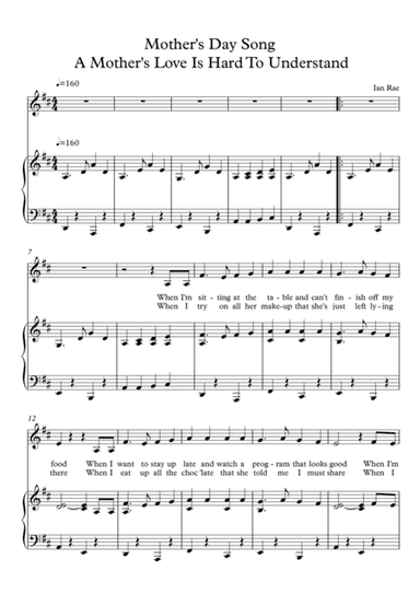 Mother's Day Song - A Mother's Love Is Hard To Understand