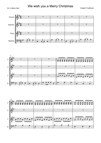 We wish you a Merry Christmas (arr. Colleen Hart)