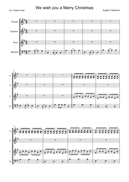 We wish you a Merry Christmas (arr. Colleen Hart)