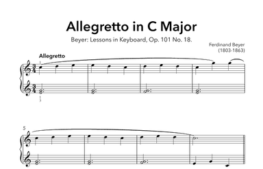 Allegretto in C Major, Op. 101 No. 18 (arr. Sidewalk Labs)