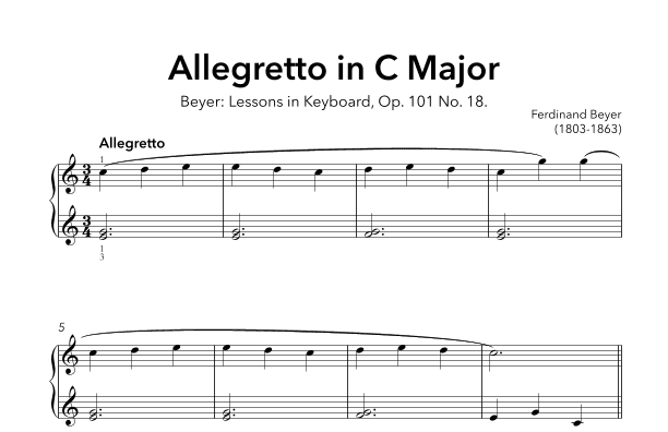 Allegretto in C Major, Op. 101 No. 18 (arr. Sidewalk Labs)