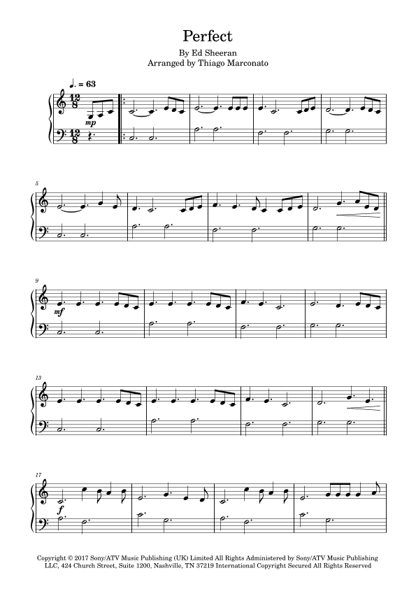 Perfect (arr. Thiago Marconato)