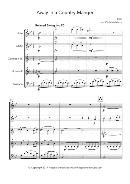 Away in a Country Manger (arr. Hoopla Sheet Music)