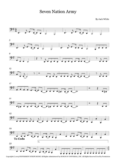 Seven Nation Army (arr. Fernanda Moura)
