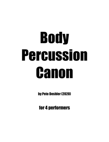 Body Percussion Canon