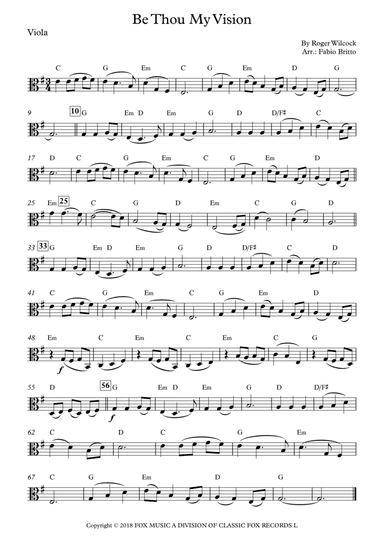 Be Thou My Vision (arr. Fabio Britto)