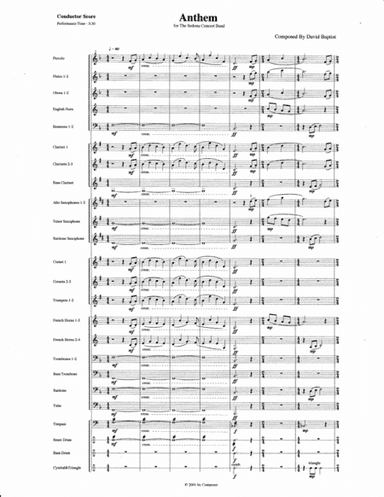 Anthem for Concert Band