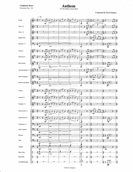 Anthem for Concert Band