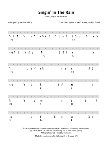Singin' In The Rain (arr. Bettina Schipp)