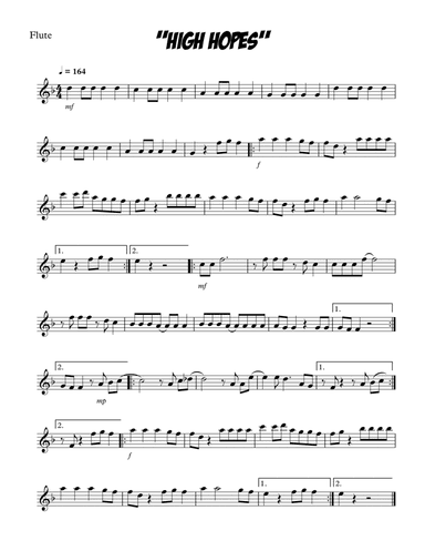 High Hopes (arr. SongBird Music)