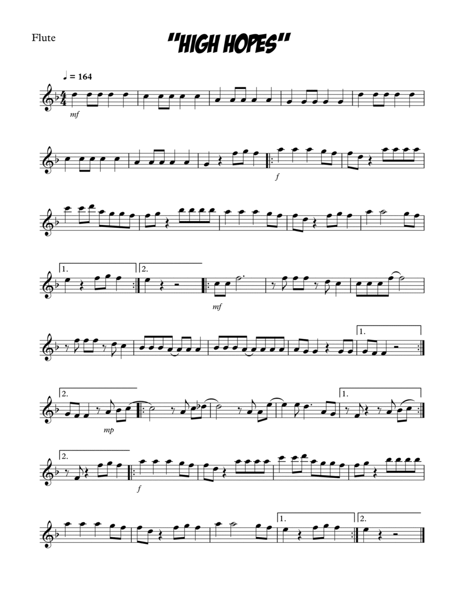 High Hopes (arr. SongBird Music)