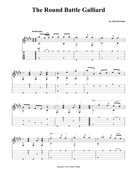 The Round Battle Galliard (arr. Mark Phillips)