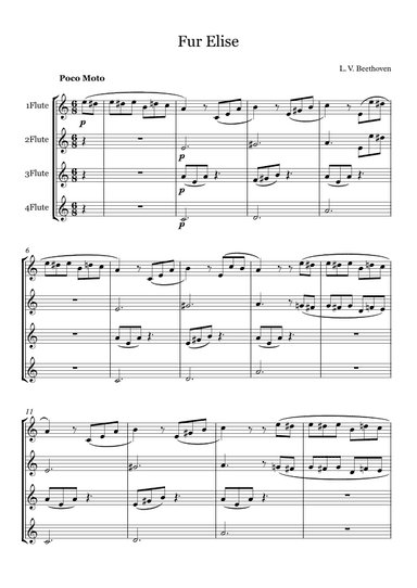 Fur Elise (arr. Rebeca Ramos)