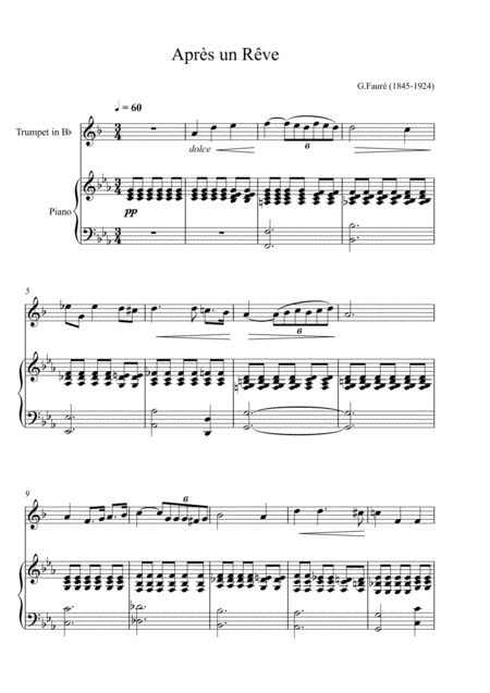 Gabriel Fauré - Après un rêve (Trumpet Solo) (arr. André Laitano)