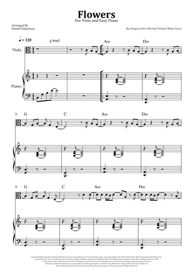 Flowers (arr. Daniel Nakamura)
