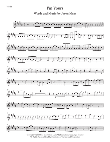 I'm Yours (arr. Kevin Busse)