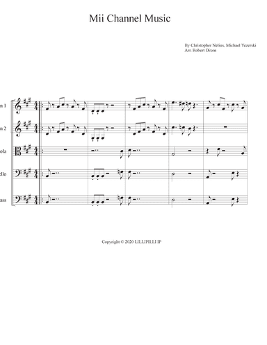 Mii Channel Theme (arr. Robert Dixon)