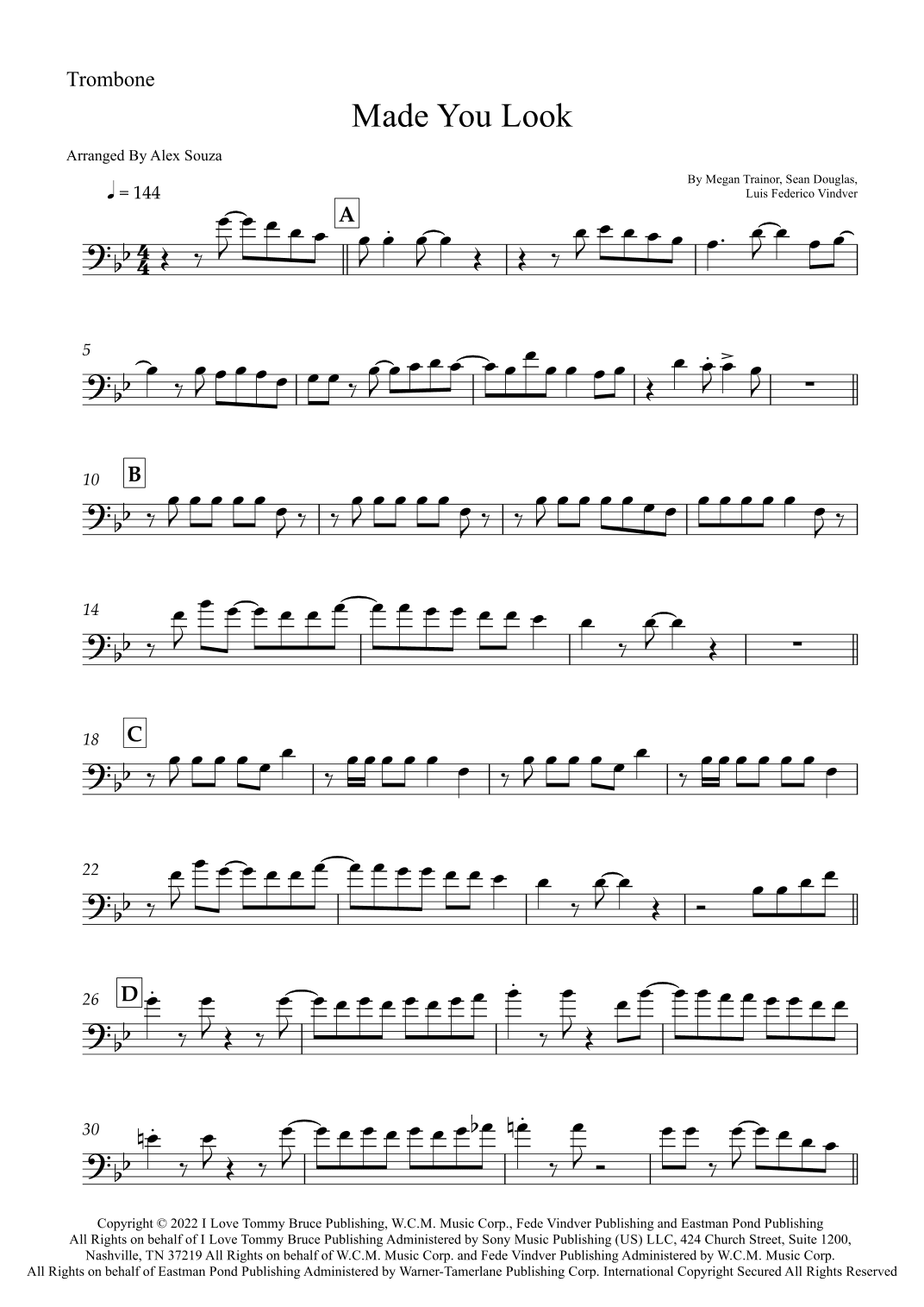 Made You Look (arr. Alex Souza)