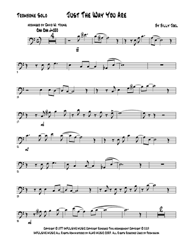 Just The Way You Are (arr. David W. Young)
