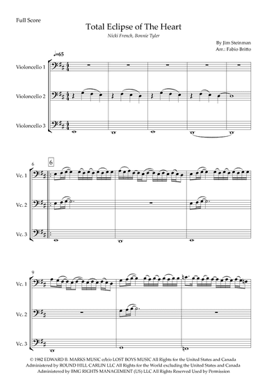 Total Eclipse Of The Heart (arr. Fabio Britto)