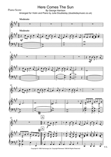 Here Comes The Sun (arr. Julie Doubleday)