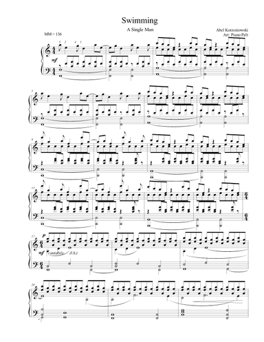 Swimming (arr. Piano Palt)