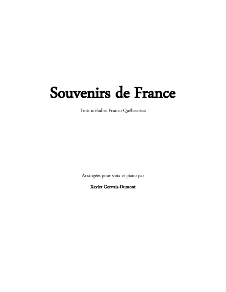 Souvenirs de France