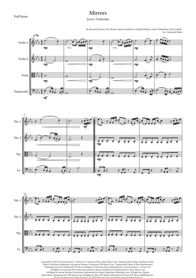 Mirrors (arr. Fernando Britto)