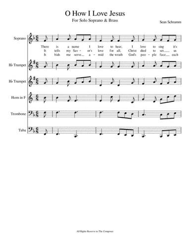 O How I Love Jesus (arr. Sean Schramm)