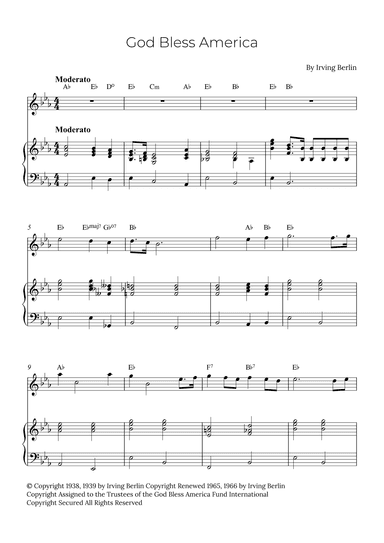 God Bless America ® (arr. Alex Nunes Rodrigues)