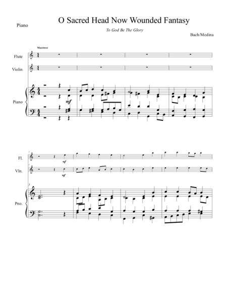 O Sacred Head Now Wounded (arr. Luis Chris Medina)