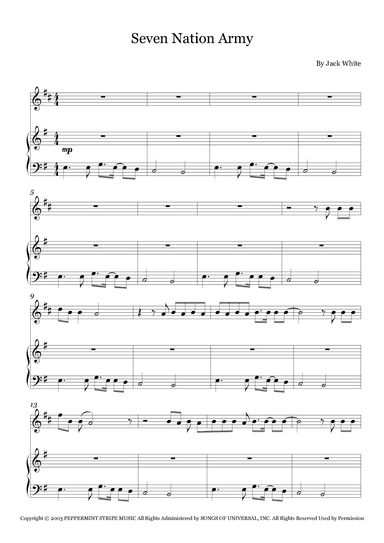 Seven Nation Army (arr. Fernanda Moura)